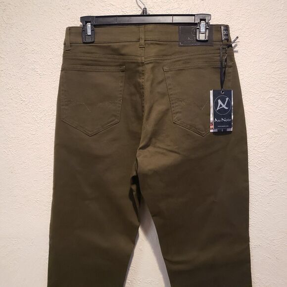 NWT AU NOIR Men’s Pants  Size 30 Dark Green sophisticated Offce Pants - Picture 6 of 9